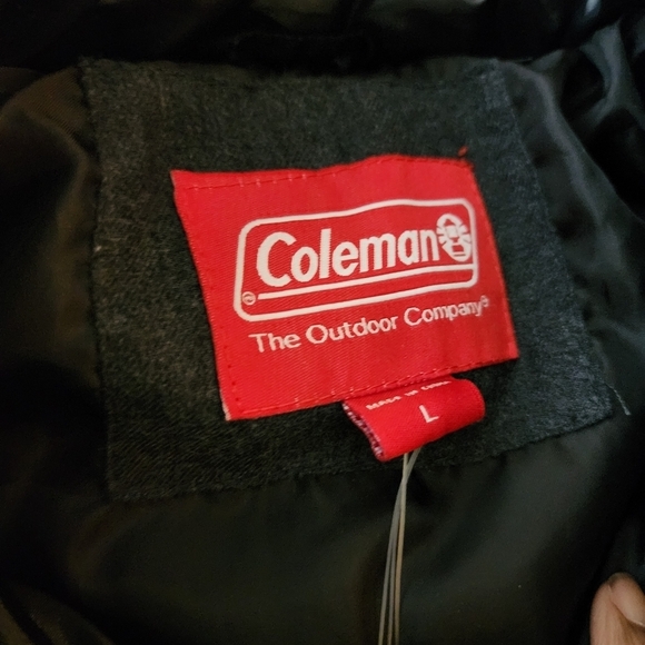 Men's Black Puffer Jacket Size Large Full Zip NWT $120 - Picture 5 of 7